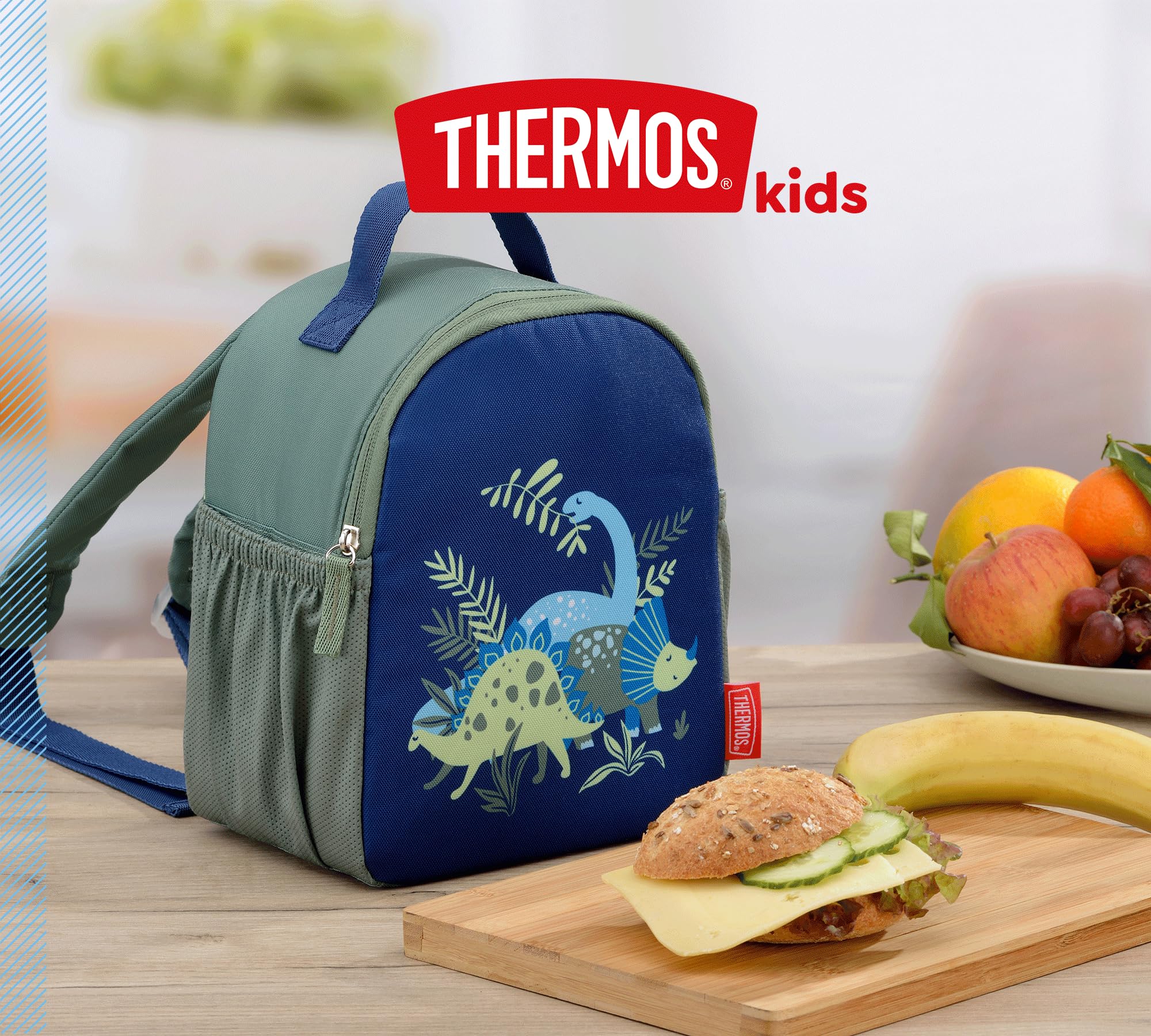 thermos-kinder-lunchtasche-4-0-l-dinosaurier-gr-n-blau-isoliert image 2