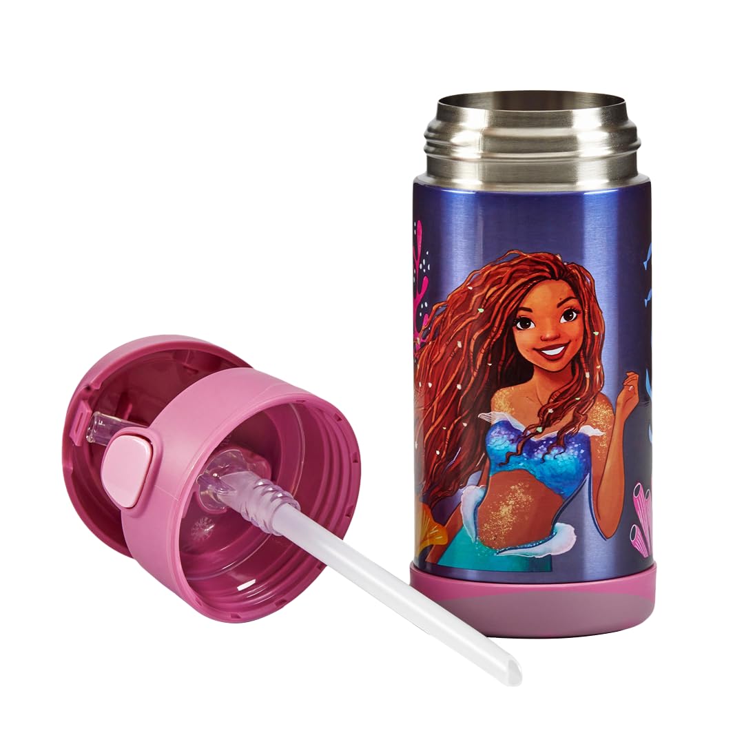 thermos-kids-funtainer-disney-thermoflasche-0-35-l-mermaid-edelstahl-mit-strohha image 6