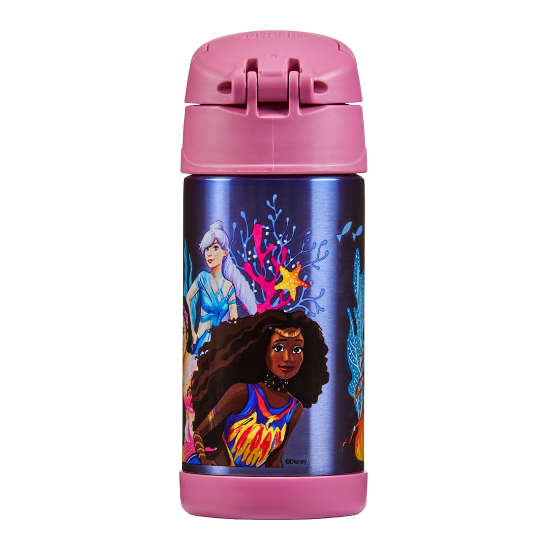 thermos-kids-funtainer-disney-thermoflasche-0-35-l-mermaid-edelstahl-mit-strohha image 3