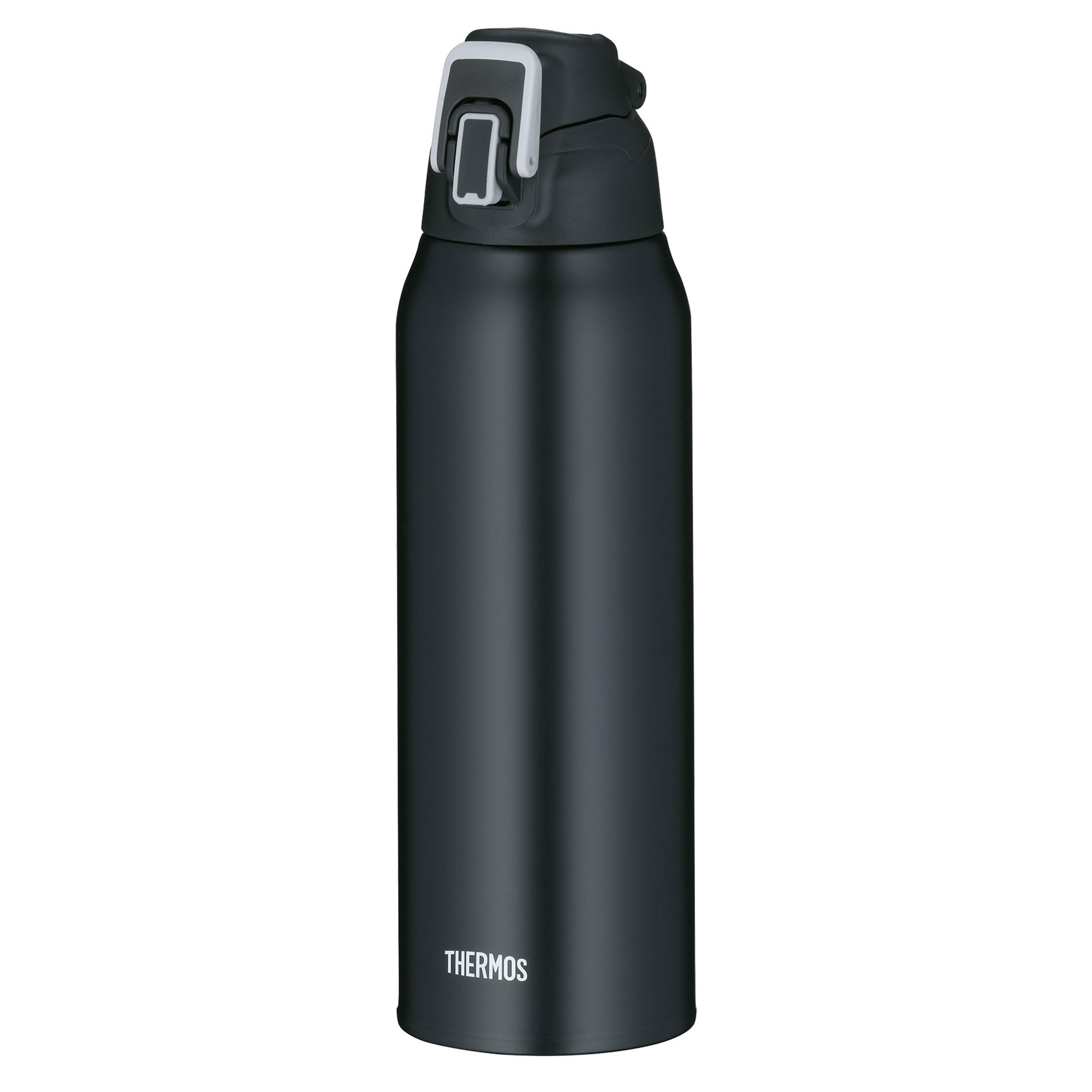 thermos-ultralight-strap-bottle-isolierflasche-1-0-l-schwarz-mit-tragetasche image 2