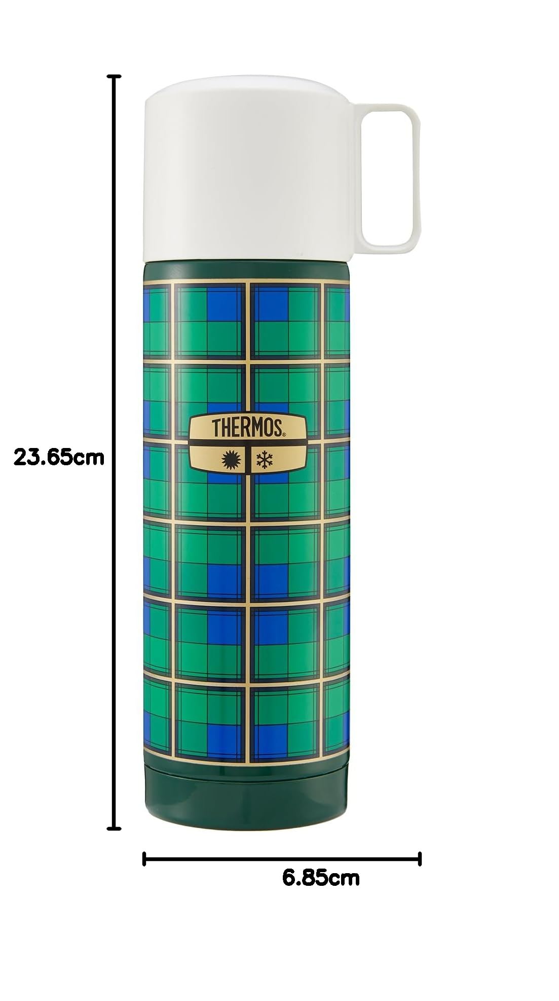 thermos-revival-isolierflasche-0-50-l-retro-gr-n-mit-becherdeckel image 8