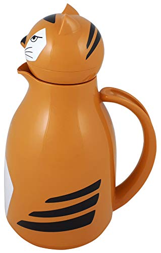 helios-thermo-tiger-isolierkanne-1-l-orange-tiermotiv-kunststoff image 5
