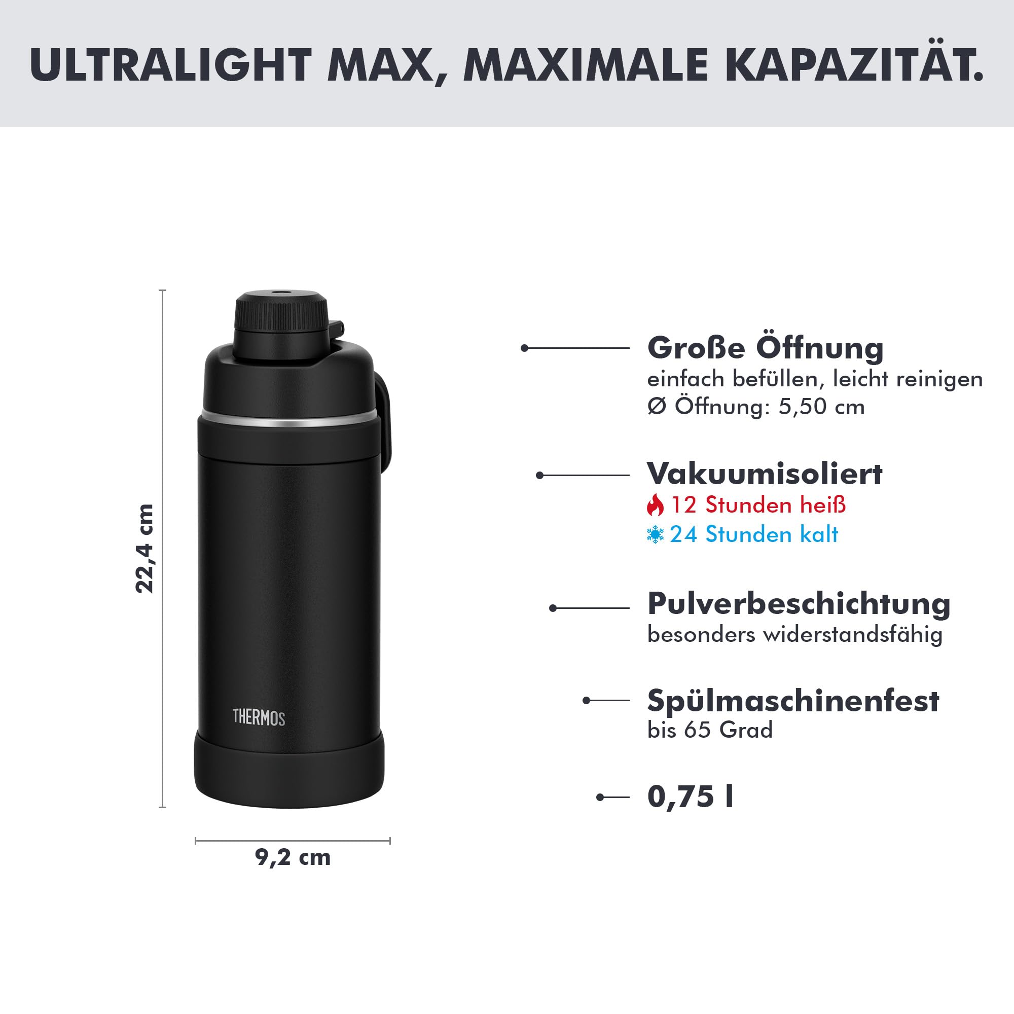 thermos-ultralight-max-isolierflasche-0-75-l-black-mat-mit-tragegriff image 3