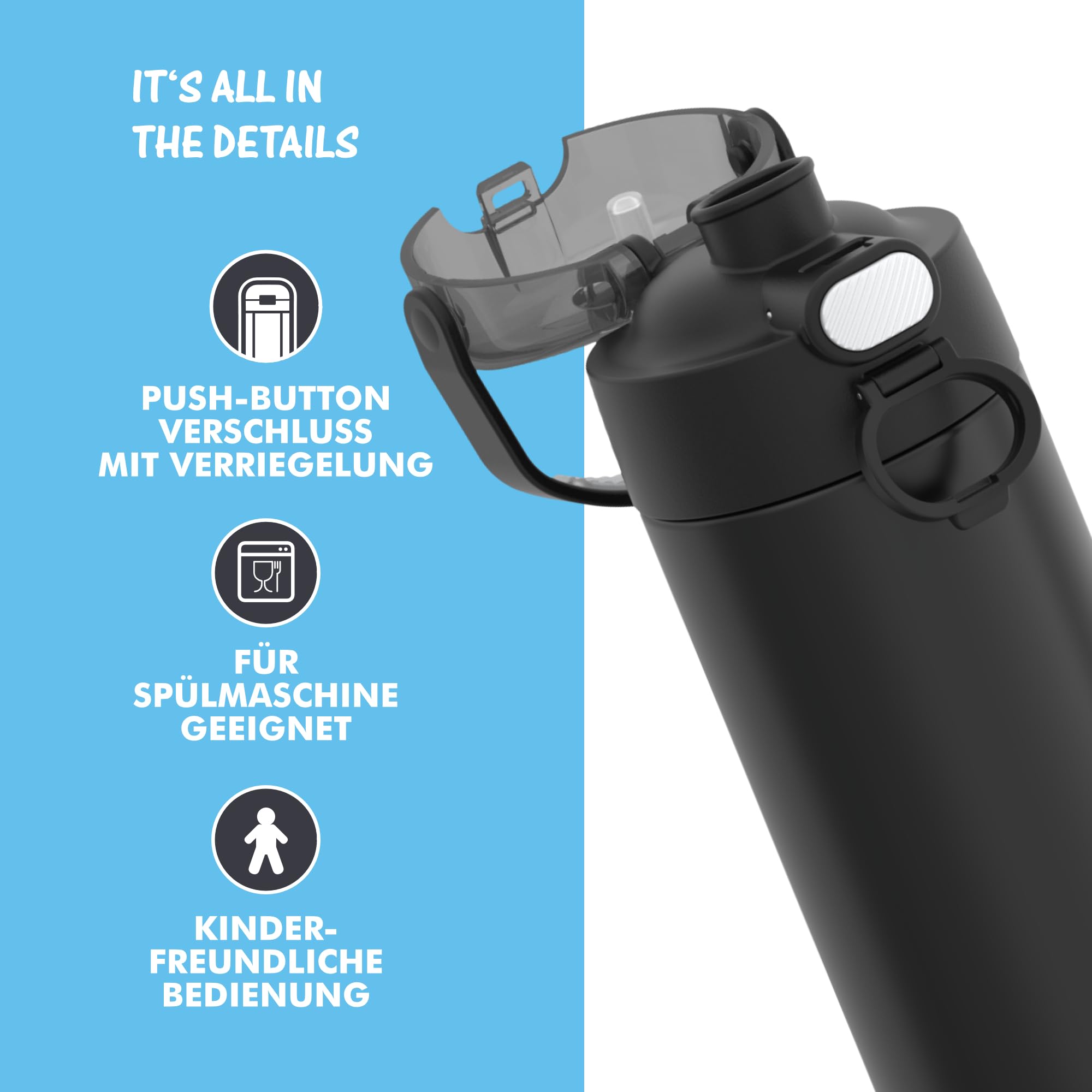 thermos-kids-funtainer-trinkflasche-0-47-l-black-edelstahl-mit-strohhalm image 4