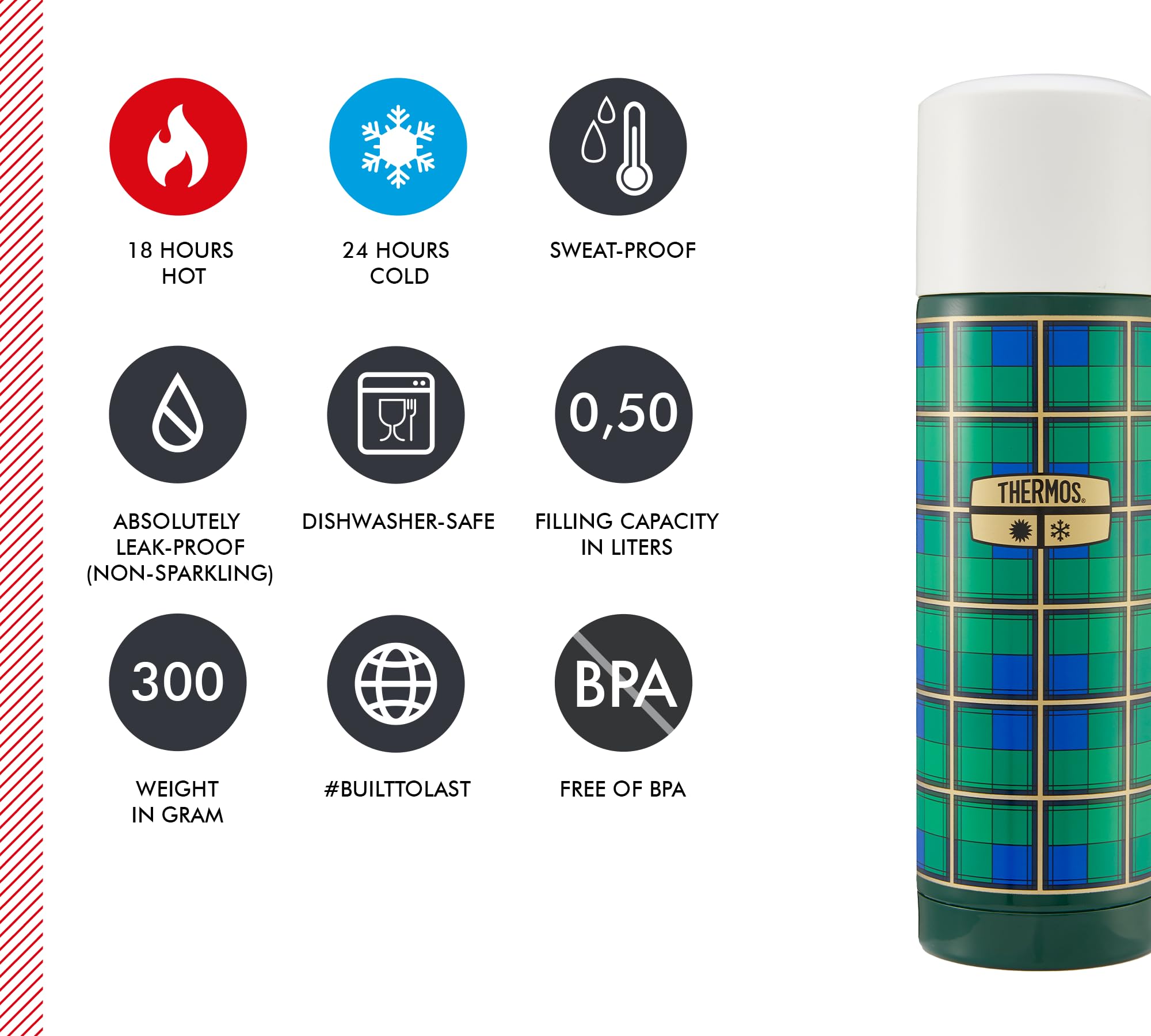 thermos-revival-isolierflasche-0-50-l-retro-gr-n-mit-becherdeckel image 5