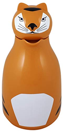 helios-thermo-tiger-isolierkanne-1-l-orange-tiermotiv-kunststoff image 4
