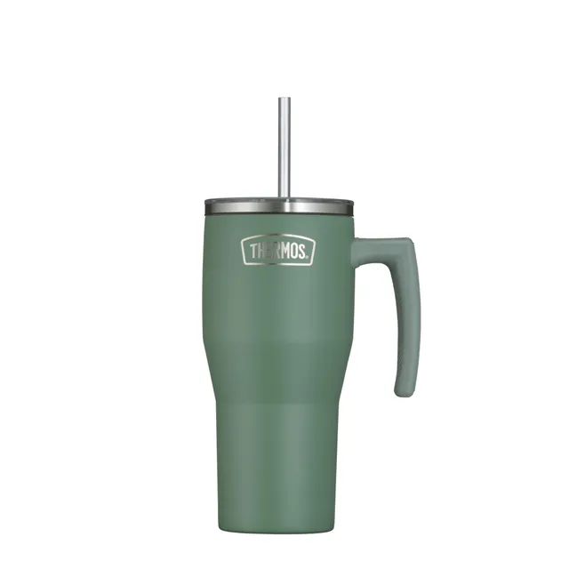 thermos-refreshing-series-tumbler-trinkbecher-0-85-l-green-mat-mit-strohhalm-und image 1
