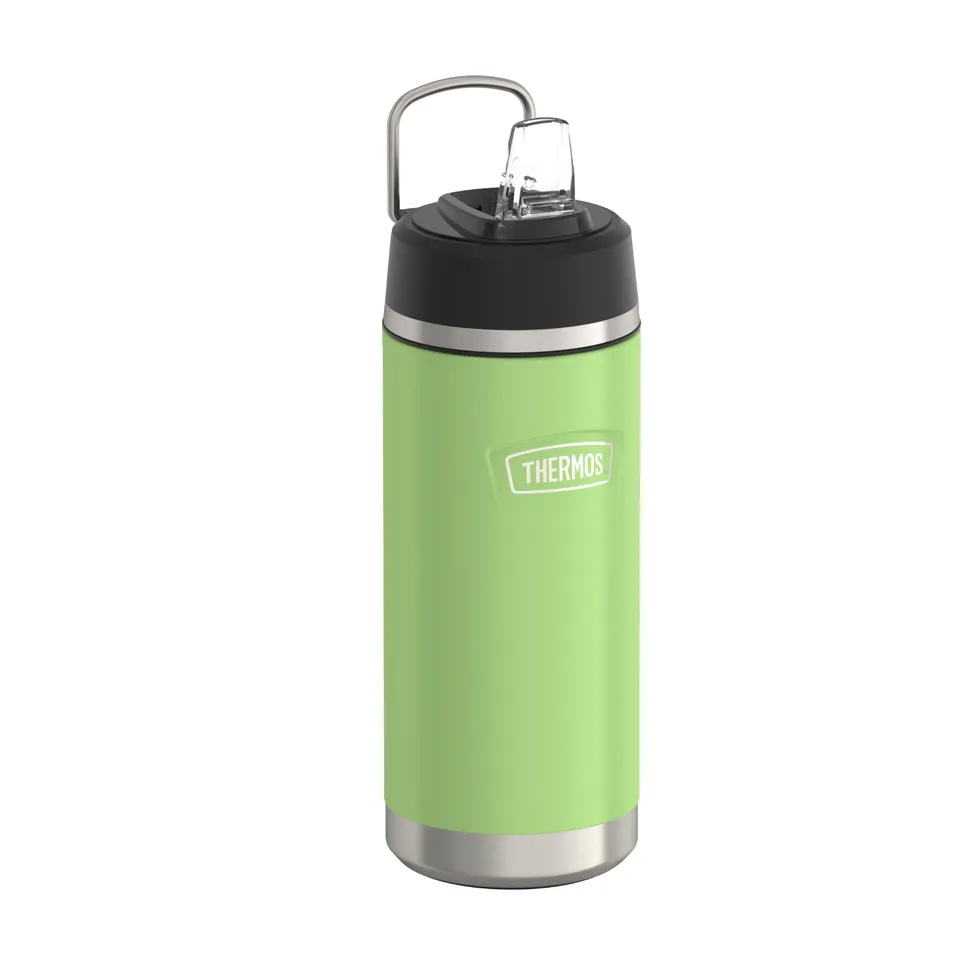 thermos-icon-edelstahl-trinkflasche-0-53-l-lime-flip-strohhalm image 1