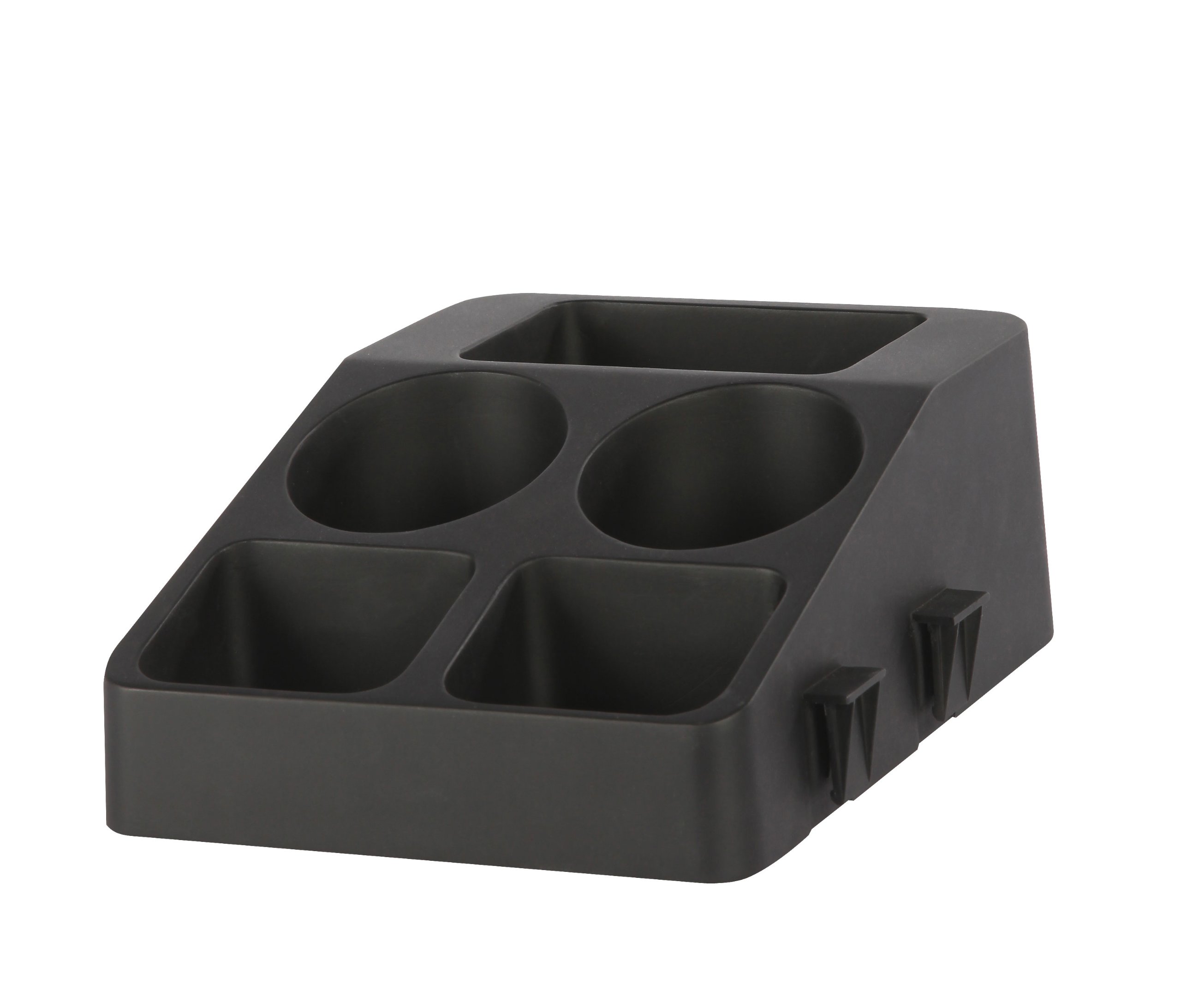 helios-service-station-schwarz-buffet-organizer-mit-5-f-chern image 1