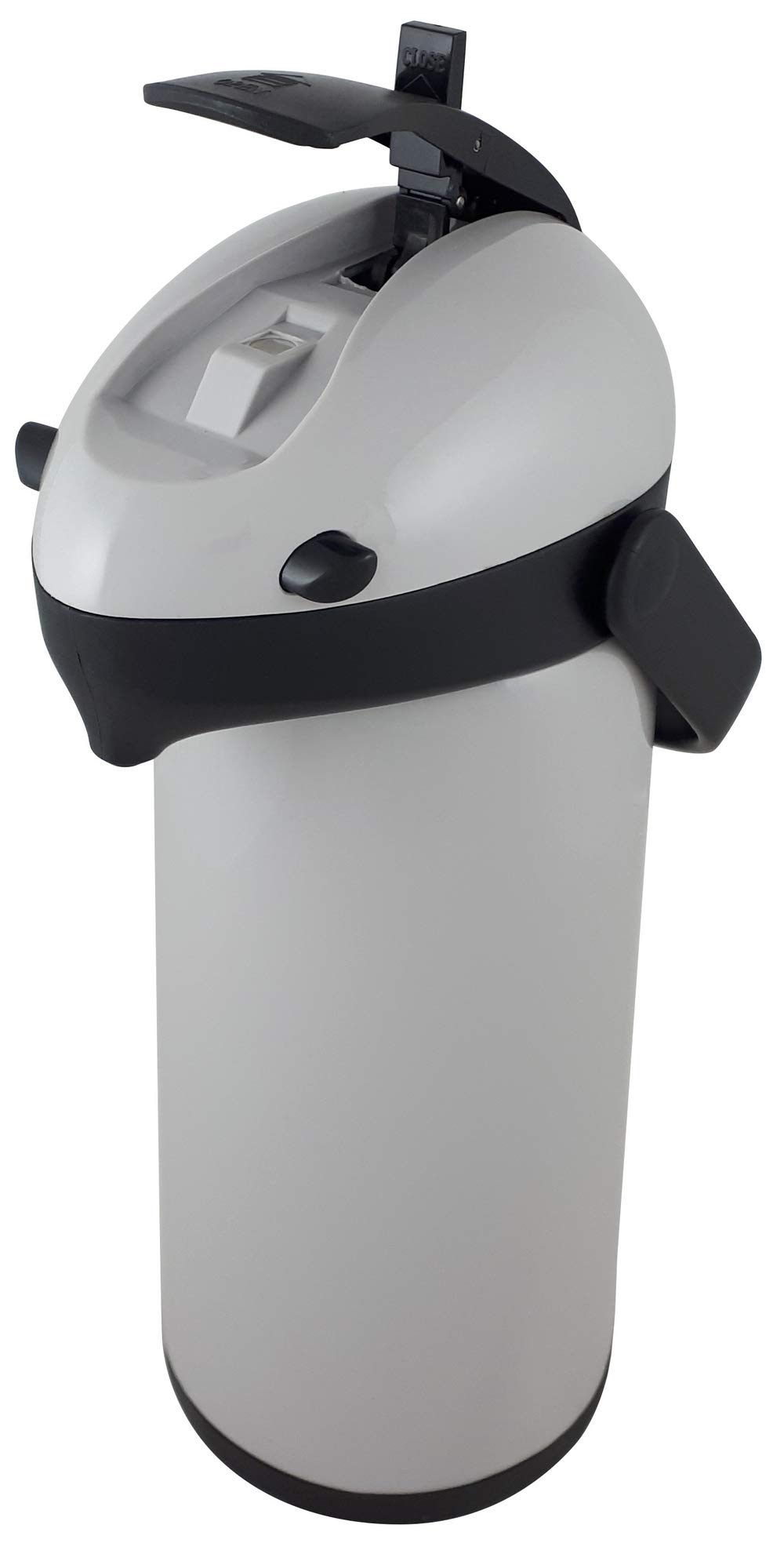 helios-airpot-pump-isolierkanne-1-9-l-grau-schwarz-mit-einhand-pumpsystem image 4