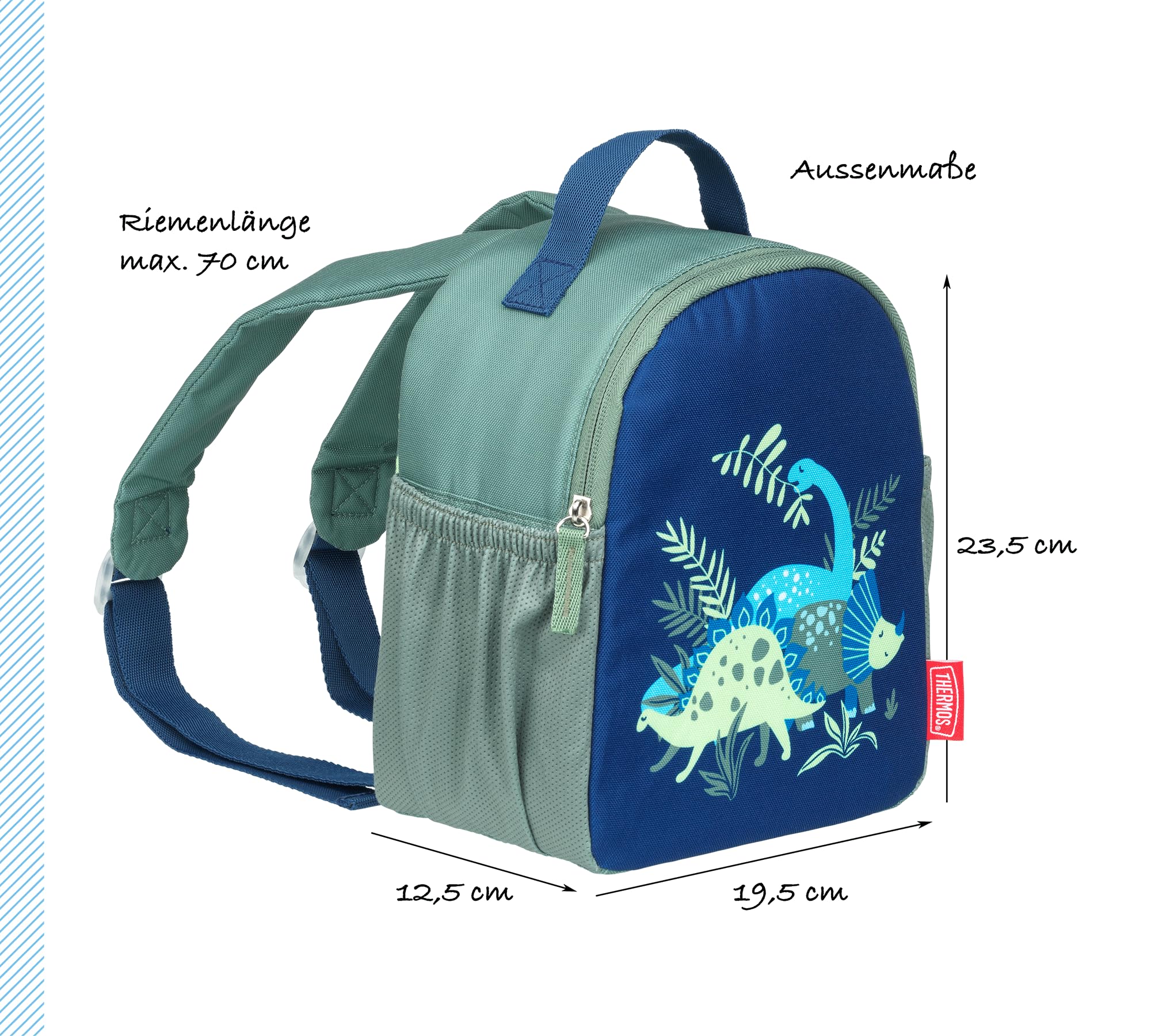 thermos-kinder-lunchtasche-4-0-l-dinosaurier-gr-n-blau-isoliert image 6