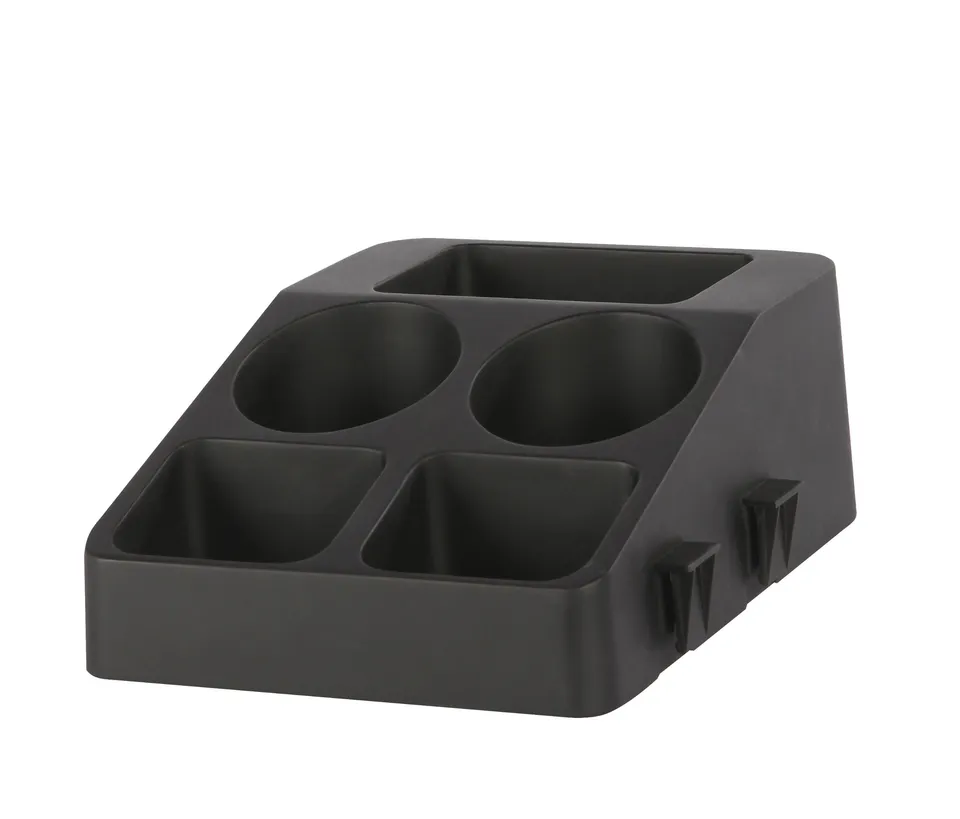 helios-service-station-schwarz-buffet-organizer-mit-5-f-chern image 1