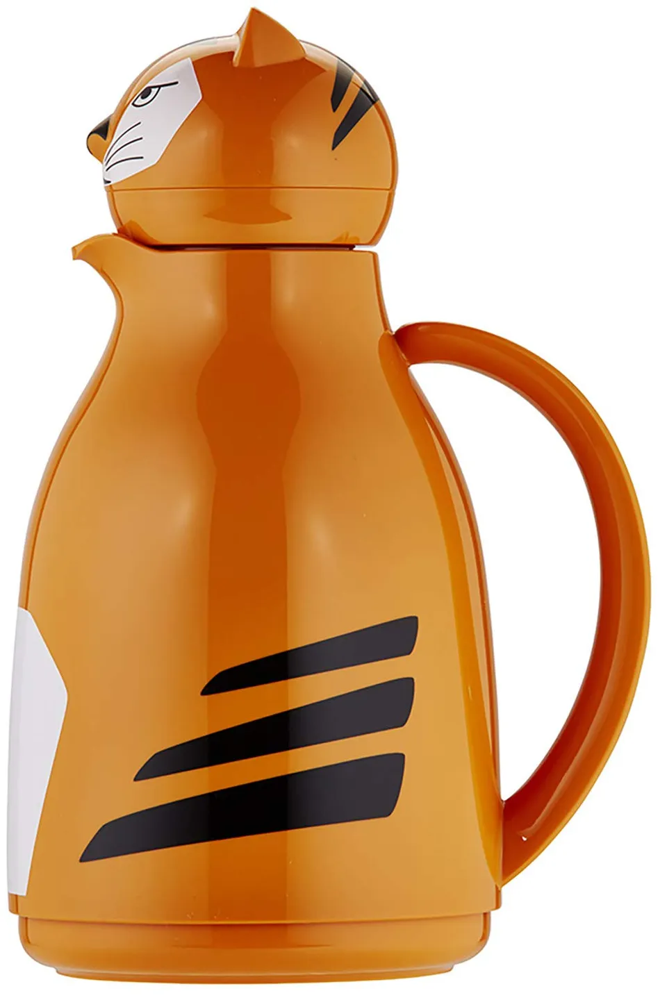 helios-thermo-tiger-isolierkanne-1-l-orange-tiermotiv-kunststoff image 1