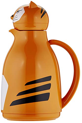 helios-thermo-tiger-isolierkanne-1-l-orange-tiermotiv-kunststoff image 3