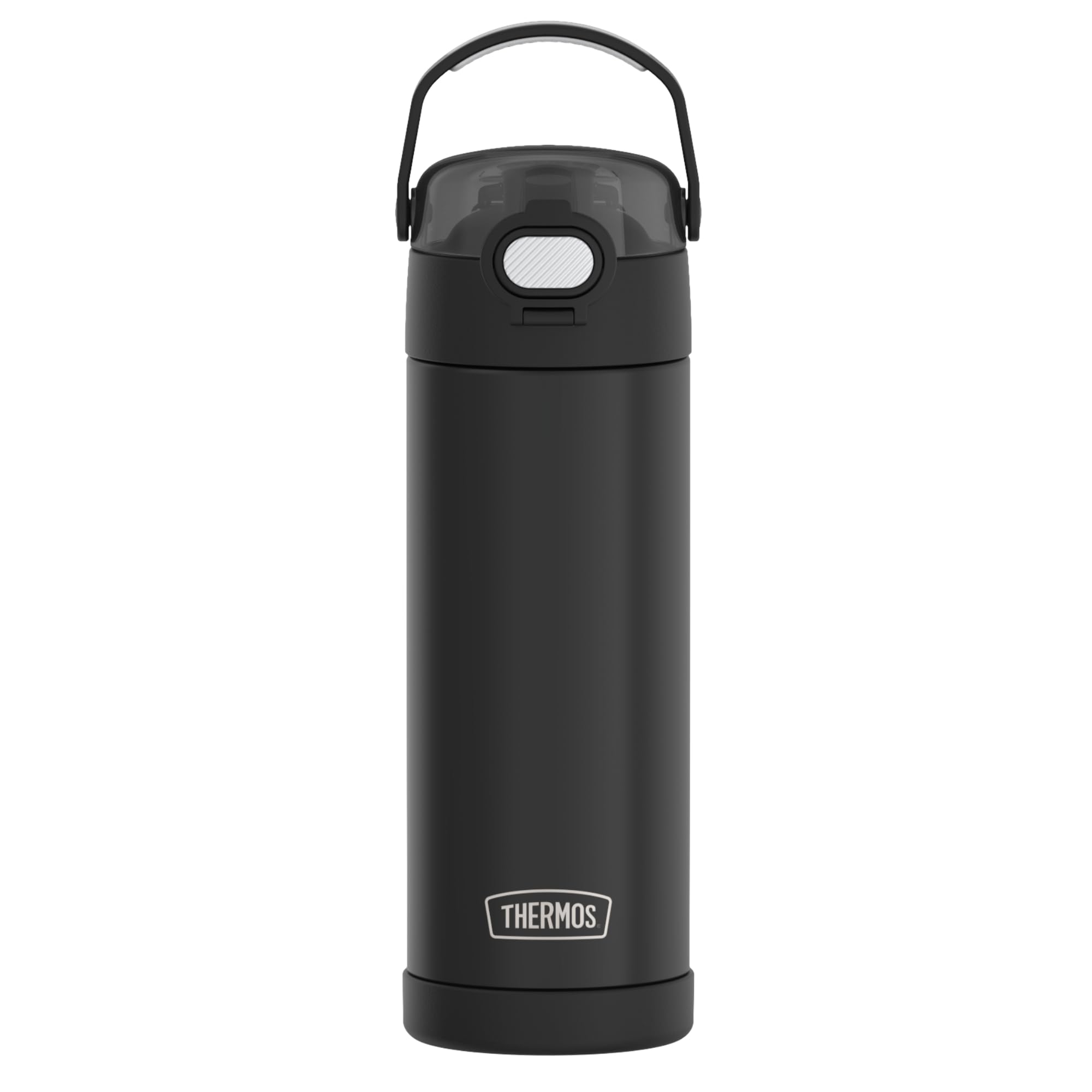 thermos-kids-funtainer-trinkflasche-0-47-l-black-edelstahl-mit-strohhalm image 1