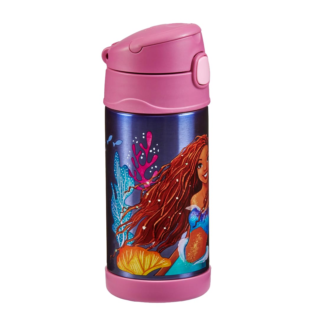 thermos-kids-funtainer-disney-thermoflasche-0-35-l-mermaid-edelstahl-mit-strohha image 2
