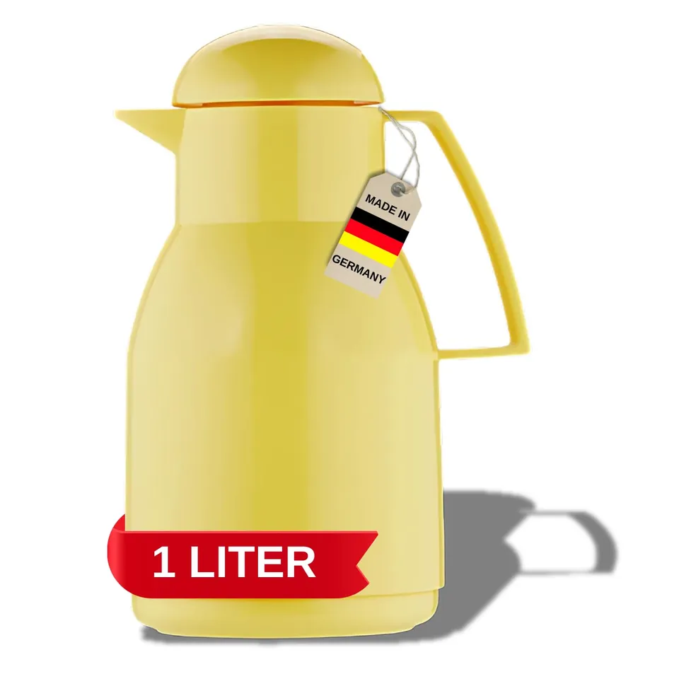 helios-top-isolierkanne-1-l-gelb-drehverschluss-kunststoff image 1