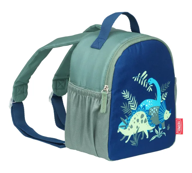 thermos-kinder-lunchtasche-4-0-l-dinosaurier-gr-n-blau-isoliert image 1