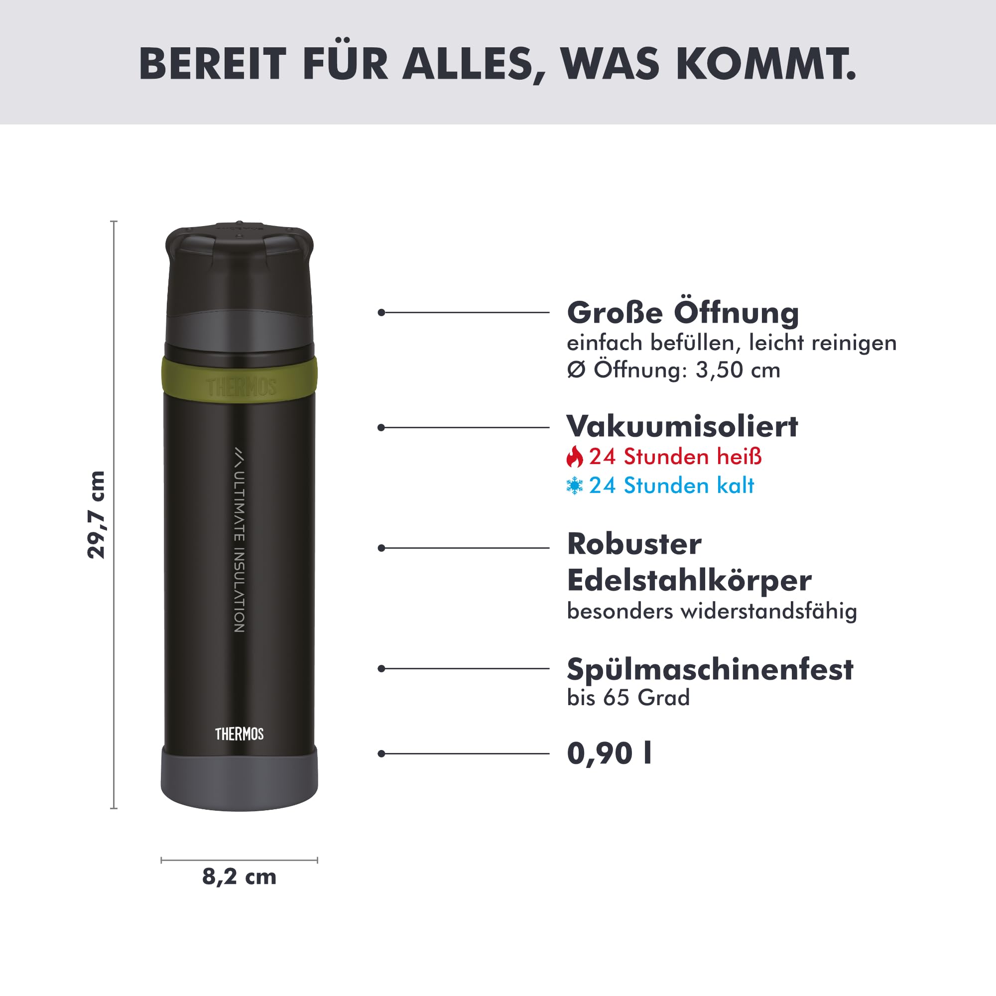 thermos-mountain-isolierflasche-0-9l-charcoal-black-matt-mit-becher image 3