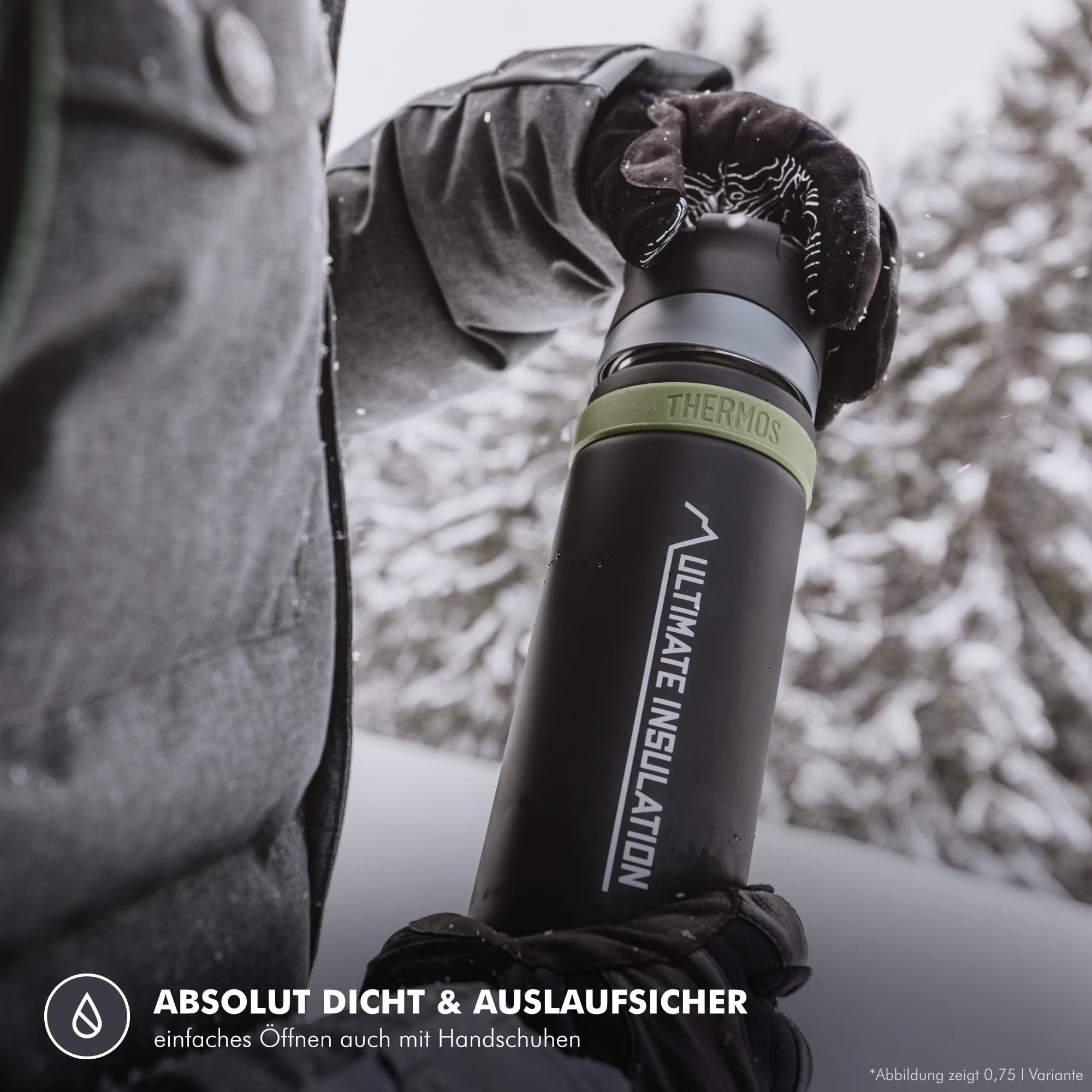 thermos-mountain-isolierflasche-0-9l-charcoal-black-matt-mit-becher image 7